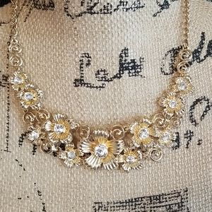 Gold Floral Necklace